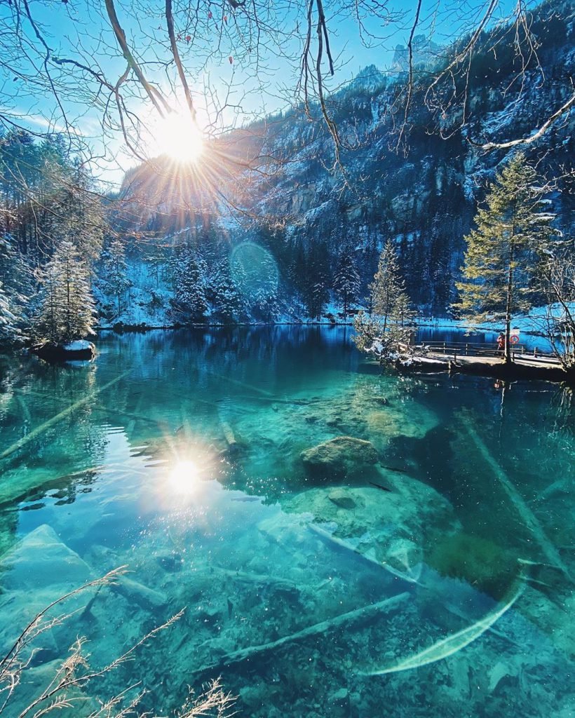 瑞士最美的湖图片